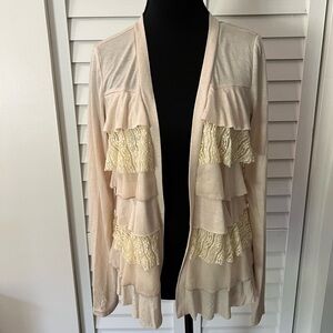 Ya Los Angeles Cream Knit Cardigan